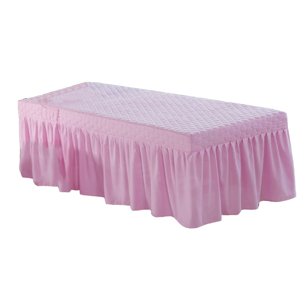 190x70cm Microfiber Cosmetic Mattress Valance Sheet Massage Table Skirt European Style for Cosmetic Beauty Salon Hotel Hospital