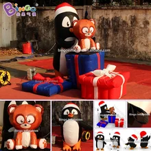 Персонализированные рождественские надувные игрушки 2,5x2,6x2 метра/надувные рождественские украшения