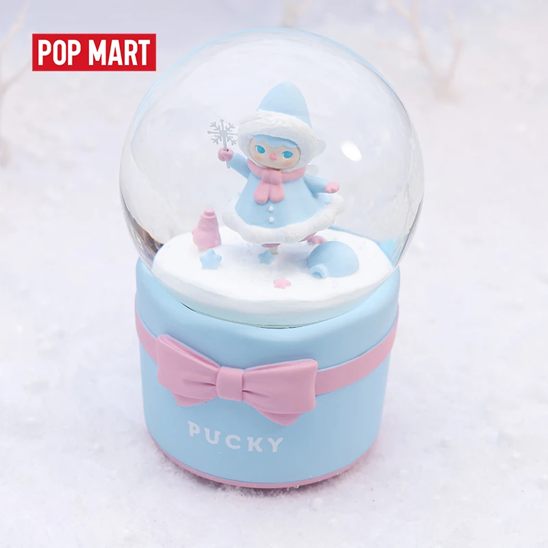 POPMART Pucky Снежная сказочная музыка хрустальный шар кукла бинарная фигурка подарок
