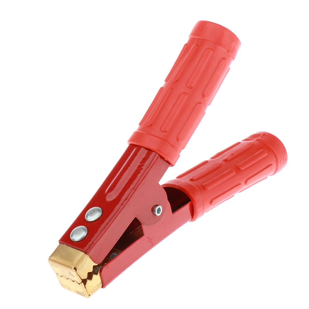 

1000A Red Spring Loaded Car Auto Battery Cable Insulated Alligator Clamp Clip