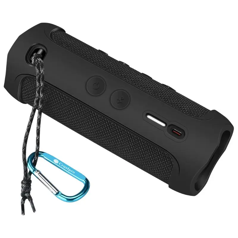 Силиконовый защитный чехол с карабином для флип 5 bluetooth-динамиков