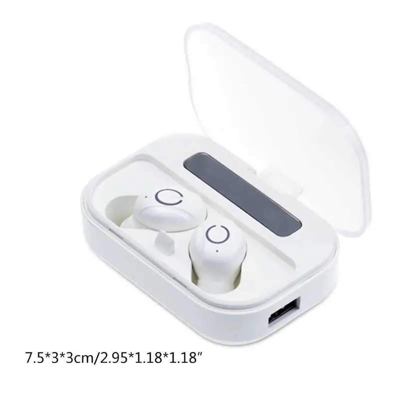 OOTDTY 1 пара T11 TWS беспроводной Bluetooth 5,0 гарнитура наушники светодиодный цифровой дисплей