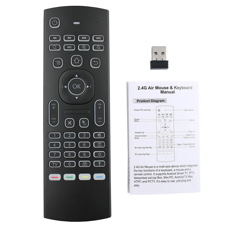 MX3 Air mouse 2,4 ГГц Беспроводная мини клавиатура голосовой пульт дистанционного управления ИК-пульт дистанционного управления для ПК, Android tv Box, планшета