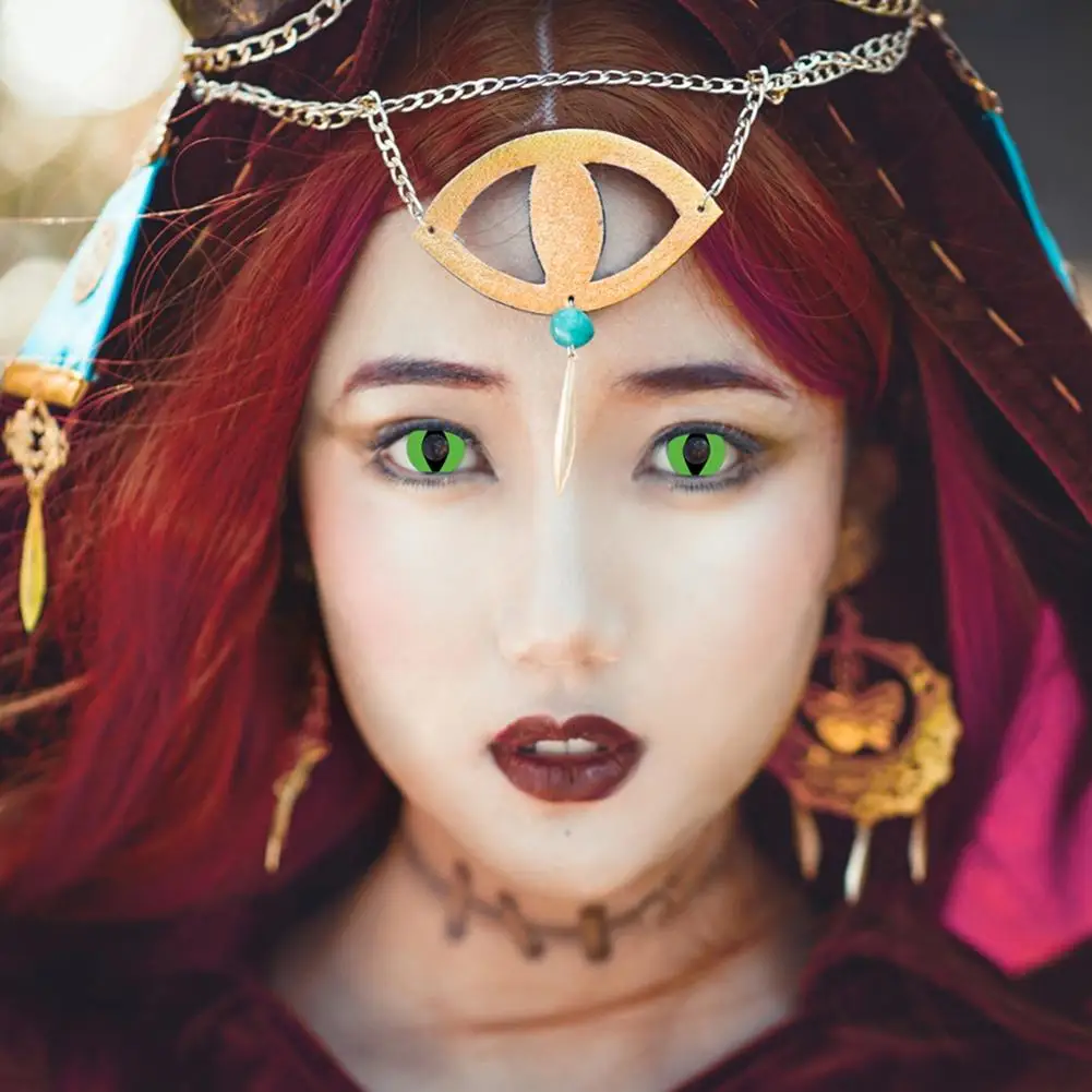 

2Pcs Halloween Cosplay Big Comfort Unisex Colored Colorful Eyes Makeup For Maquiagem Party Vision Cosplay Hot Sale