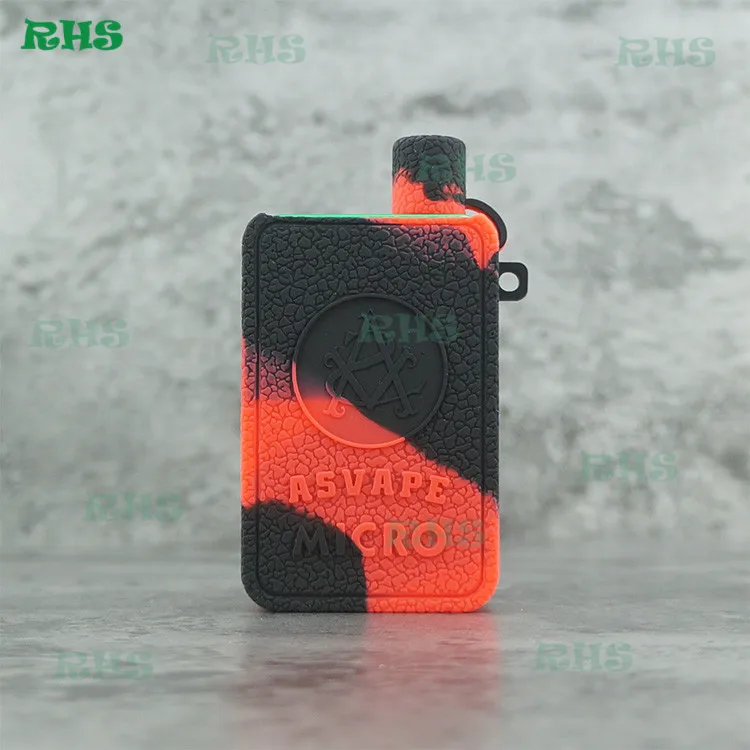 10 шт.~ RHS Силиконовый чехол для ASVAPE MICRO Mod Kit 1100 мАч 7 цветов на выбор