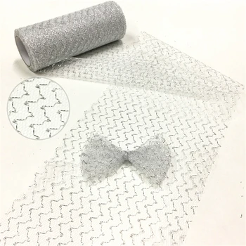 

New 15cm*10yards gold silver tulle lace fabric roll organza spool DIY wedding decoration birthday party Supplies Baby shower