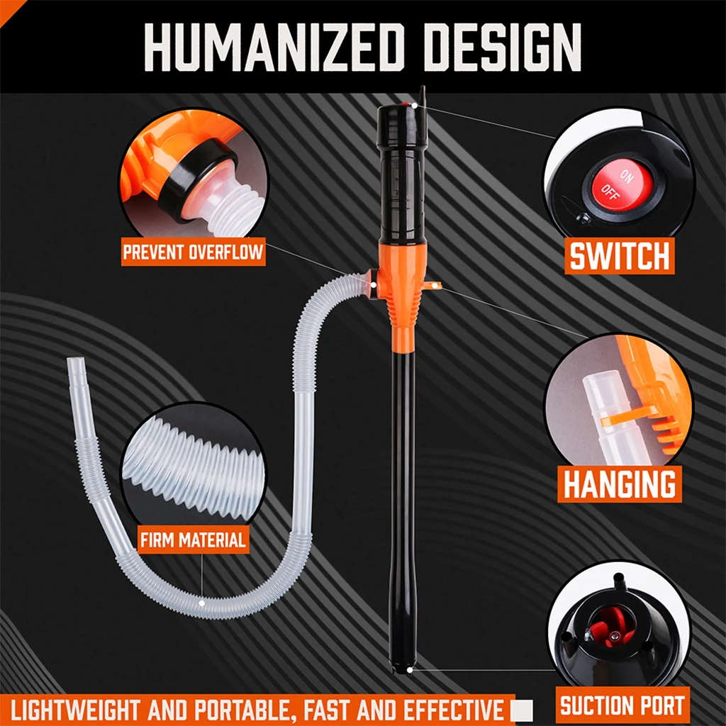 Elektrische Ölpumpe, Siphon, Flüssigkeitstransferpumpe, Handpumpe,  batteriebetrieben, Wasser, Gas, Werkzeuge, tragbares Auto, Siphon, Benzin
