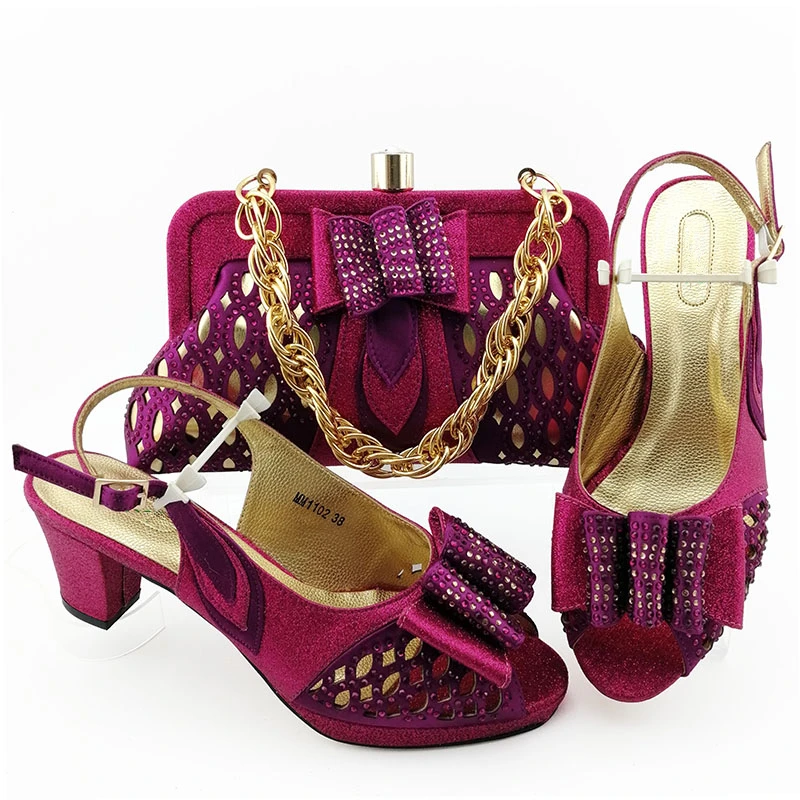 Новое поступление; итальянская обувь и сумка в комплекте; Высококачественная дизайнерская обувь; роскошная женская обувь; коллекция года; комплект из туфель и сумочки в нигерийском стиле