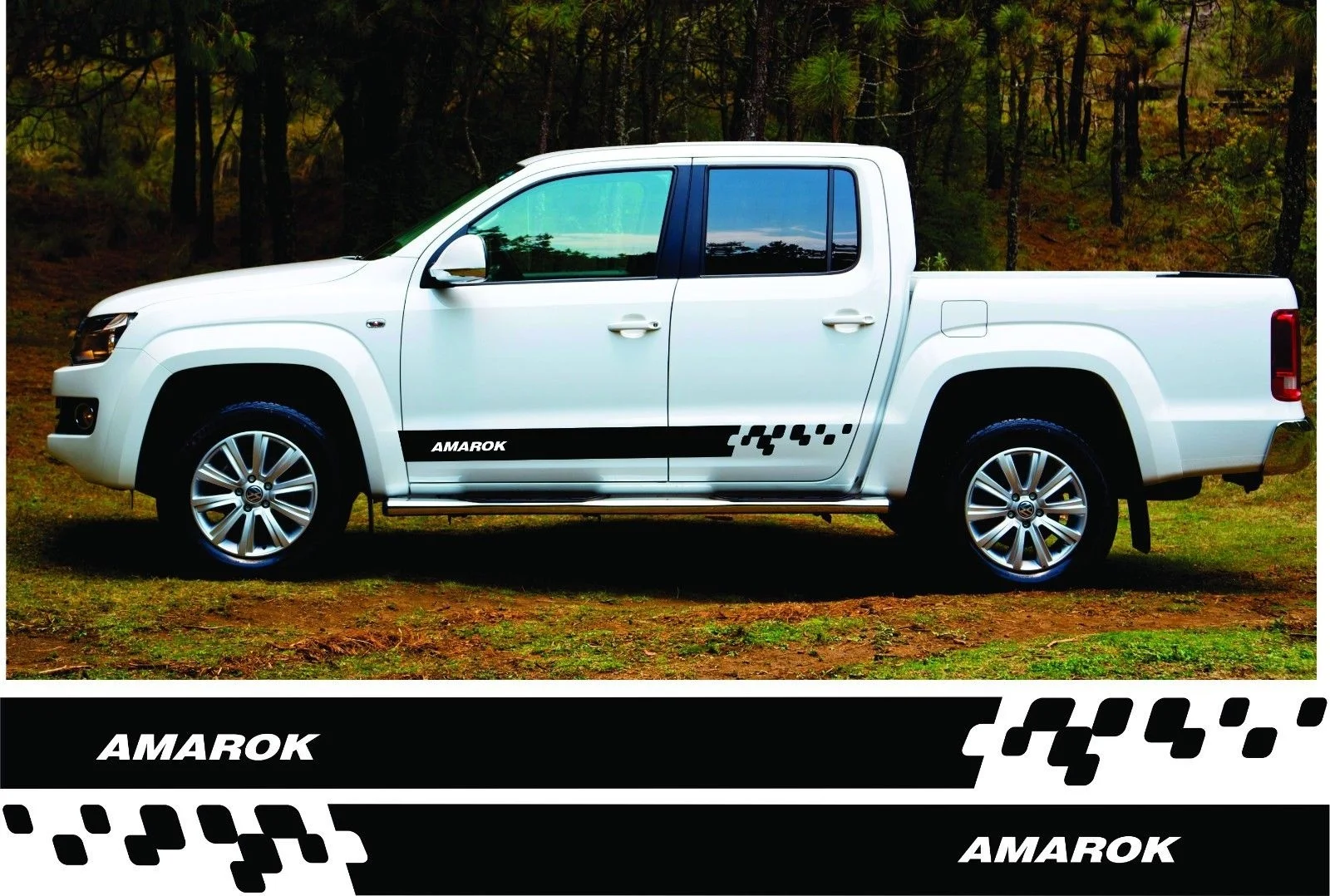 Для 1 комплекта/2 шт. VW VOLKSWAGEN AMAROK боковые полосы графические наклейки любой цвет стайлинга автомобилей