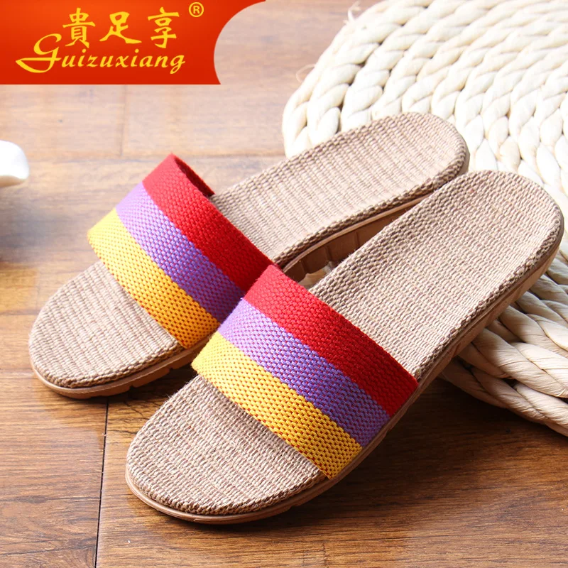 

Linen Slippers Summer Couple Eva Home BOY Girl Men
