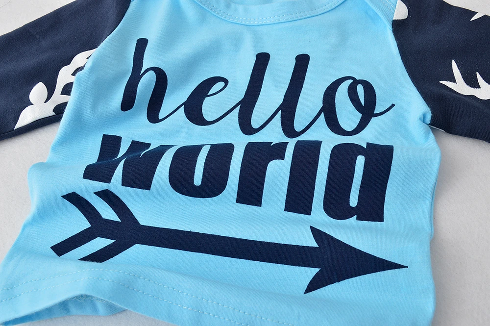 Новинка 2019 года Осенние комплекты одежды для маленьких мальчиков младенцев