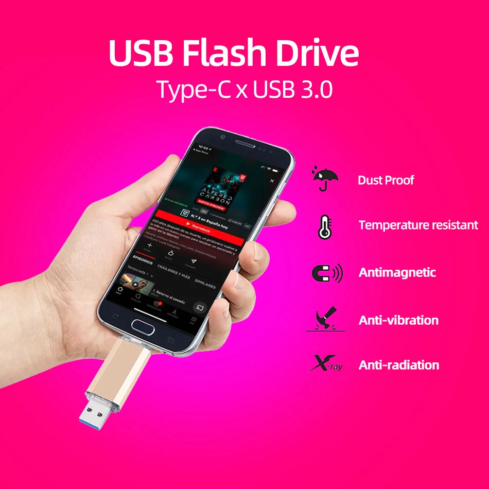 OTG USB флеш накопитель Type C 128 ГБ 64 32 флешка 3 0 для устройств C|USB флэш-накопители| |