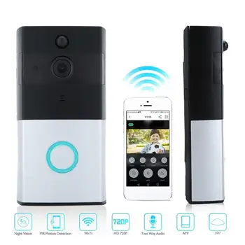 

Home Smart Wireless WIFI Doorbell Low Power Consumption Waterproof Visual Camera Doorbell Fit For Home Security Cameras