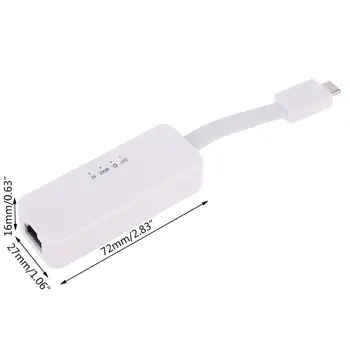 

Type C to RJ45 Gigabit 10/100/1000 Mbps Net Work Card Adapter for Mobile Phones X3UB