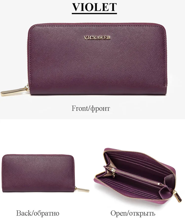 Freies Geschenk Damen Geldbeutel der Großen Luxus Marke frauen Lange Brieftasche Aus Echtem Leder Mode Geld Tasche 2021 Weibliche Zipper Cutchs VK06 – Detail 13