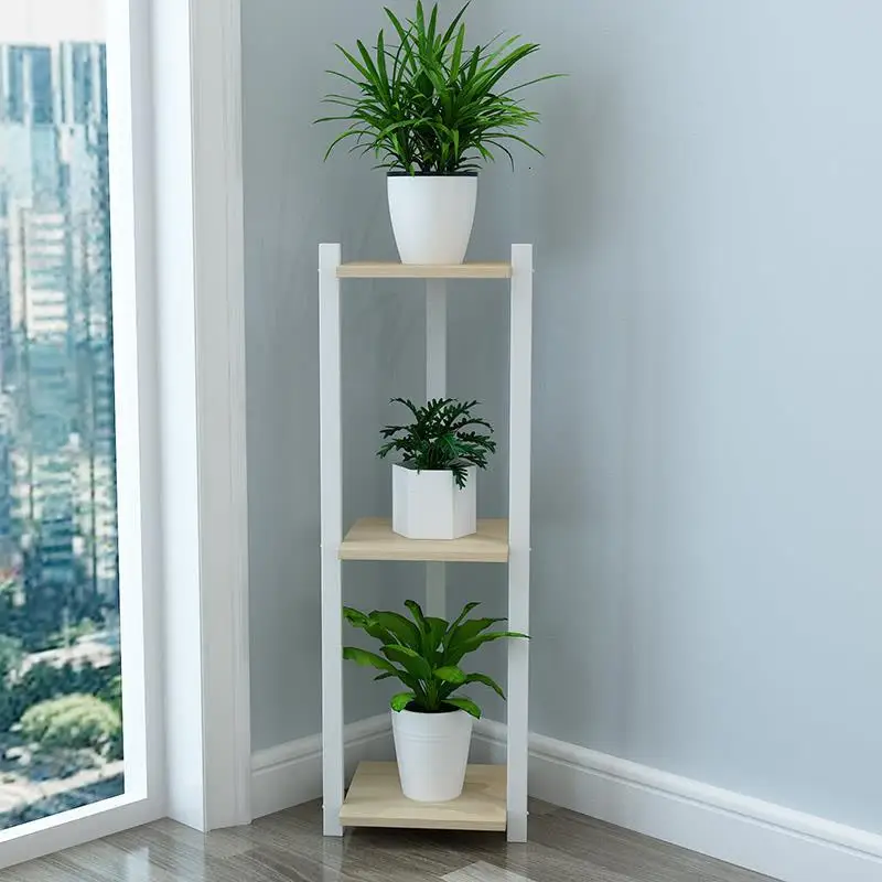 Stojaki Na Kwiaty Varanda Etagere Pour Plante Wood Flores Estante Para Plantas стойка для балкона Dekoration Цветочная полка для растений