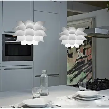 

Assembly Lotus Chandelier Ceiling Pendant Lampshade DIY Puzzle Lights Modern Lamp Shade for Room Decoration 36cm Diameter