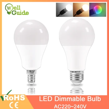 

1PC/5PCS led lamp E27 E14 dimmable led bulb Real 20W 18W 15W 12W 9W 5W 3W AC 220V 240V lampara LED Lamp Aluminum Lamps light