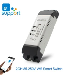 Module de porte de garage Bricolage EWelink WiFi contrôleur d'ouvre porte de Garage intelligent 433 mhz RF télécommande commutateur récepteur commande vocale Alexa pas besoin de hub 