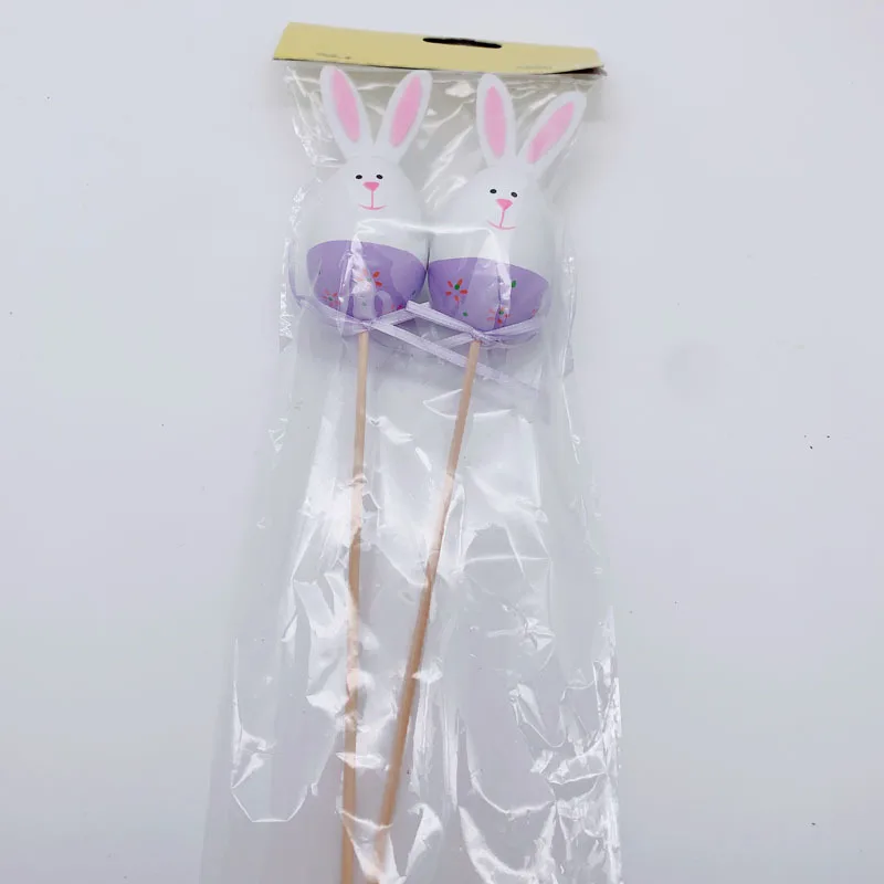 6 шт. пасхальное яйцо DIY милый кролик украшение дома детский сад ручной работы Развивающие детские игрушки подарок на Рождество День рождения