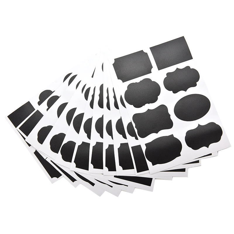 

8pcs/Set Vinyl Office Jar Wall Cup Bottle Planner Mirror Decals Tag sticker Chalk Pen Chalkboard stationery Sticker Labels