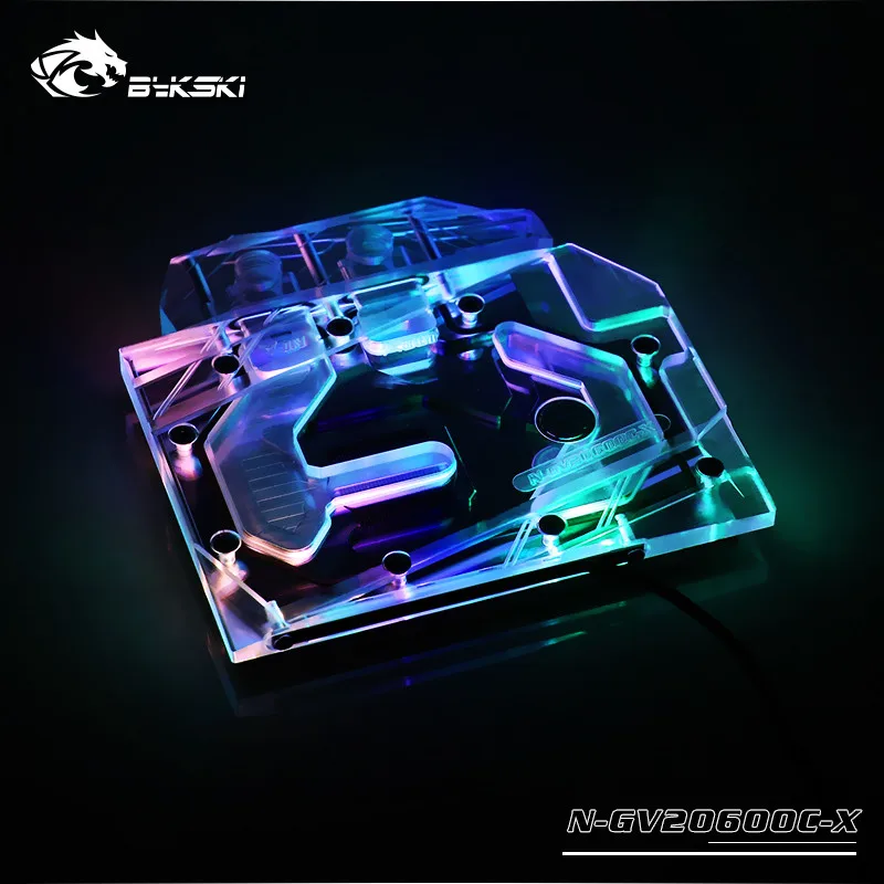 Bykski полный охват RGB/A-RGB блок GPU воды для Gigabyte RTX2060 мини ITX OC 6G Графика карты N-GV2060OC-X |