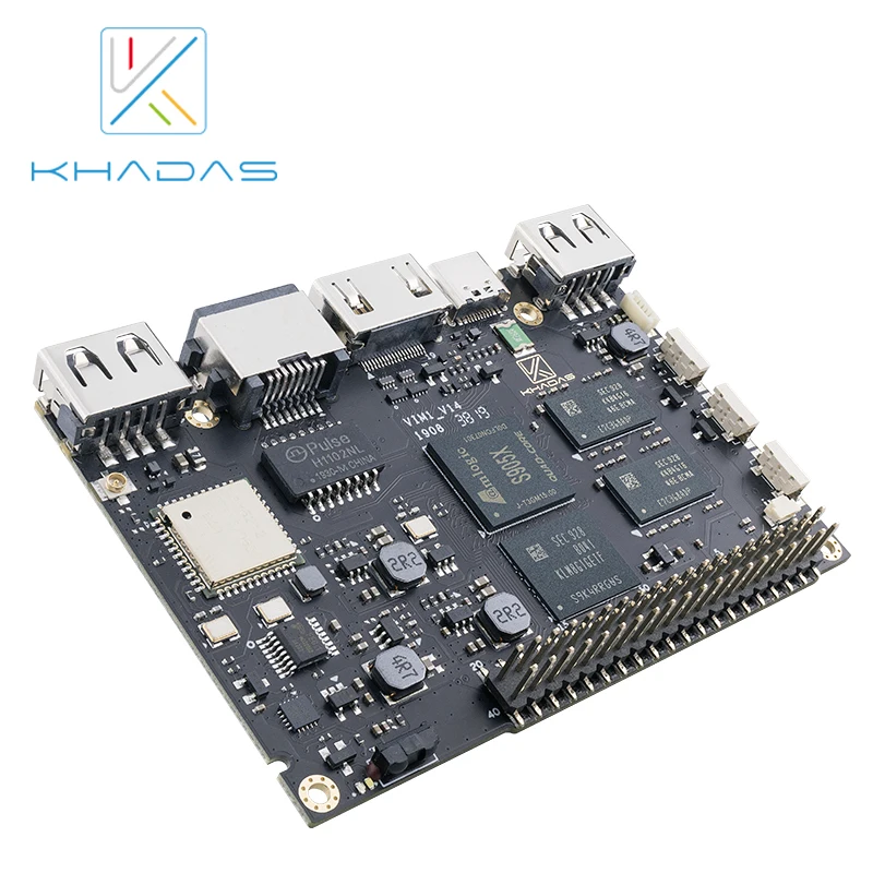 Khadas VIM1 Basic Single Board Computer Amlogic S905X Quad Core Development Board  ARM 64bit Cortex-A53 WiFi AP6212 BT4.2 2+8GB