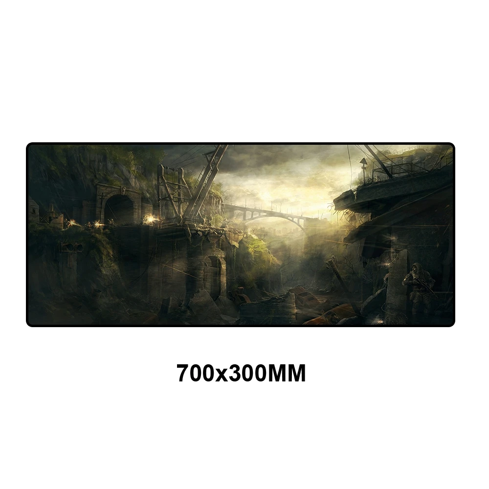 QXZ-012 Коврик для мыши Stalker игровые коврики 700x300 мм оверлок край ПК компьютерный игровой коврик для мыши геймер коврик Мышь Клавиатура большой XL резиновая накладка на стол - Цвет: QXZ-012