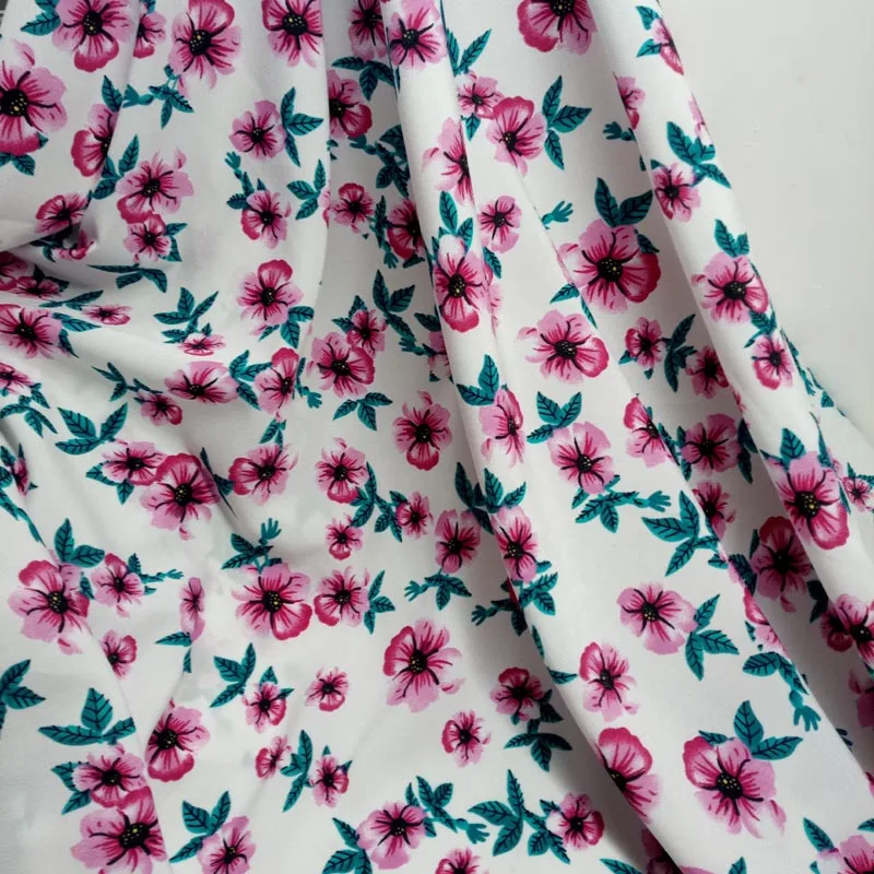 Kain Sifon Crimp Kain Dicetak Sifon Motif Bunga Musim Panas Gaun Bahan Gaun Sifon Kain Kain Aliexpress