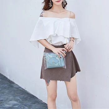 

Fashion Women Handbag Casual Transparent Beach Bag Small Shoulder Bag Female Crossbody Bag Hot Sell Messenger Bags