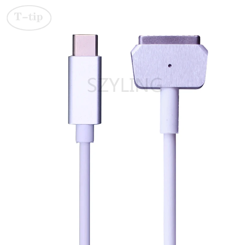 Запасной зарядный кабель USB-C Type-C на магнитный 2 Т-образный для 45W60W85W Mac Book Air 11 13