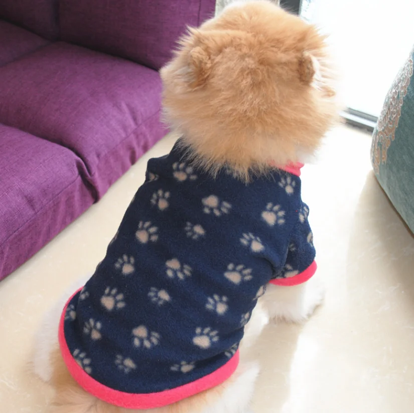 Флисовый, для питомца одежда для животных щенок осень-зима флисовый свитер теплый свитер