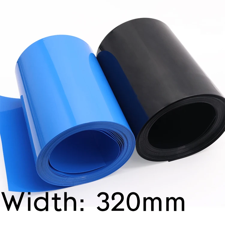 Width 320mm (Diameter 204mm) Lipo Battery Wrap PVC Heat Shrink Tube Insulated Case Sleeve Protection Cover Flat Pack Blue Black |