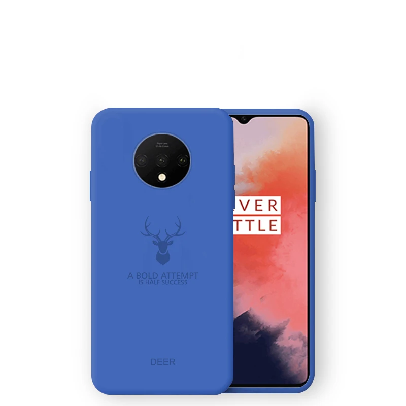 Чехол MOFi для oneplus 7 t, силиконовый чехол 1+ 7t pro, мягкий ТПУ, задняя крышка, противоударный чехол one plus 7 t, Матовый Модный чехол s - Цвет: blue