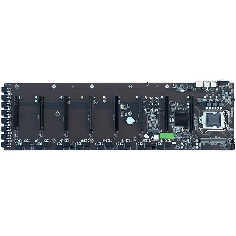 BTC-B75 Miner LGA 1155 Материнская плата CPU для/Pentium/Celeron с 8 слотами для графической карты