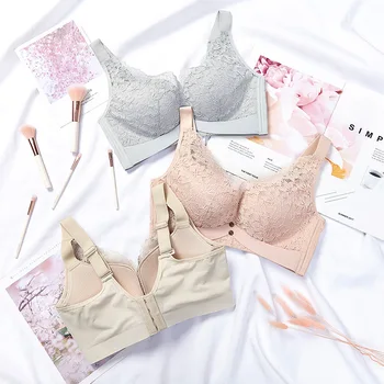 

Dark Perfume Spring And Summer New Sexy Lace Gathered Small Chest Ladies Underwear Without Steel Ring Beautiful Comfortable