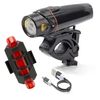 

Portable Bicycle Light Warning Intelligent Light-Sensing Usb Charging Night Mountain Bike Lamp Headlights