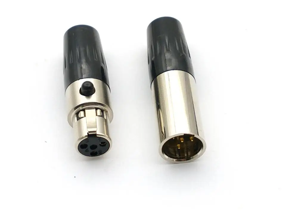 10 комплектов TA4F Mini XLR (10 4 контактный разъем + мини штекер) кабель сделай сам|cable
