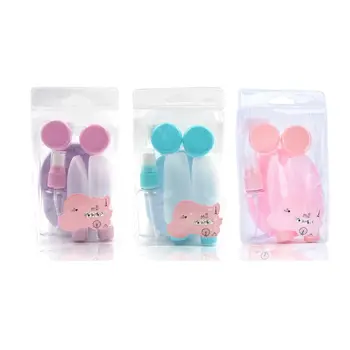 

2020 New 7Pcs Travel Empty Bottles Set Refillable Cosmetic Cream Containers Facial Sponge
