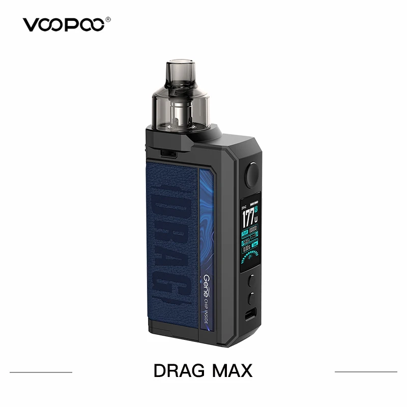 Оригинальный комплект электронной сигареты VOOPOO Drag Max 177 Вт вапорайзер с баком PnP Pod
