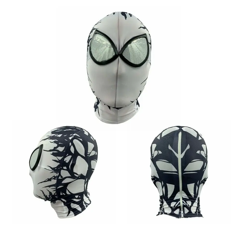 Mask only Костюм паук Гвен Стэйси костюм Symbiote Venom Carnage Гвен Косплей Маска Толстовка Женский паук зентай костюм анти-гвеном для женщин и девочек - Цвет: Mask only