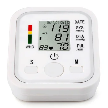 

Portable Tonometer Blood Pressure Monitor Household Sphygmomanometer Arm Band Type Digital Electronic Mini Blood Pressure Meter