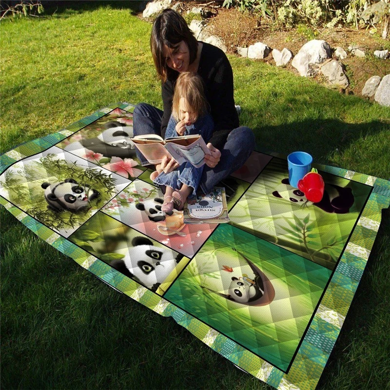 Summer-Panda-Quilt-Kids-Back-To-School-Adults-Bed-Sofa-Warm-Thin-Blanket-Cotton-King-Size (1)
