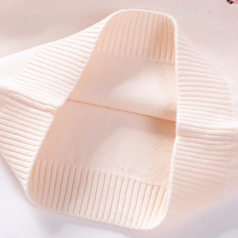 spliced candy color cotton toddler boys sweaters cute pattern baby girls knitted wear spring fall pullover children's clothing