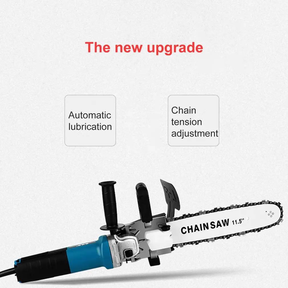 11,5 дюймов M10 комплект скоб для цепной пилы Запчасти для электрической пилы изменены 100 Угловая шлифовальная машина в цепную пилу