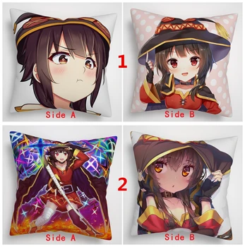 

Kono Suba Megumin Anime Two Sided Pillow Cushion Case Cover