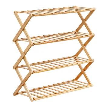 

Shoe Rack Creative Shoes Storage Cabinet Practical Household Shoes Shelf Slippers Holder Organizer for Home (4 Layers, 50cm)