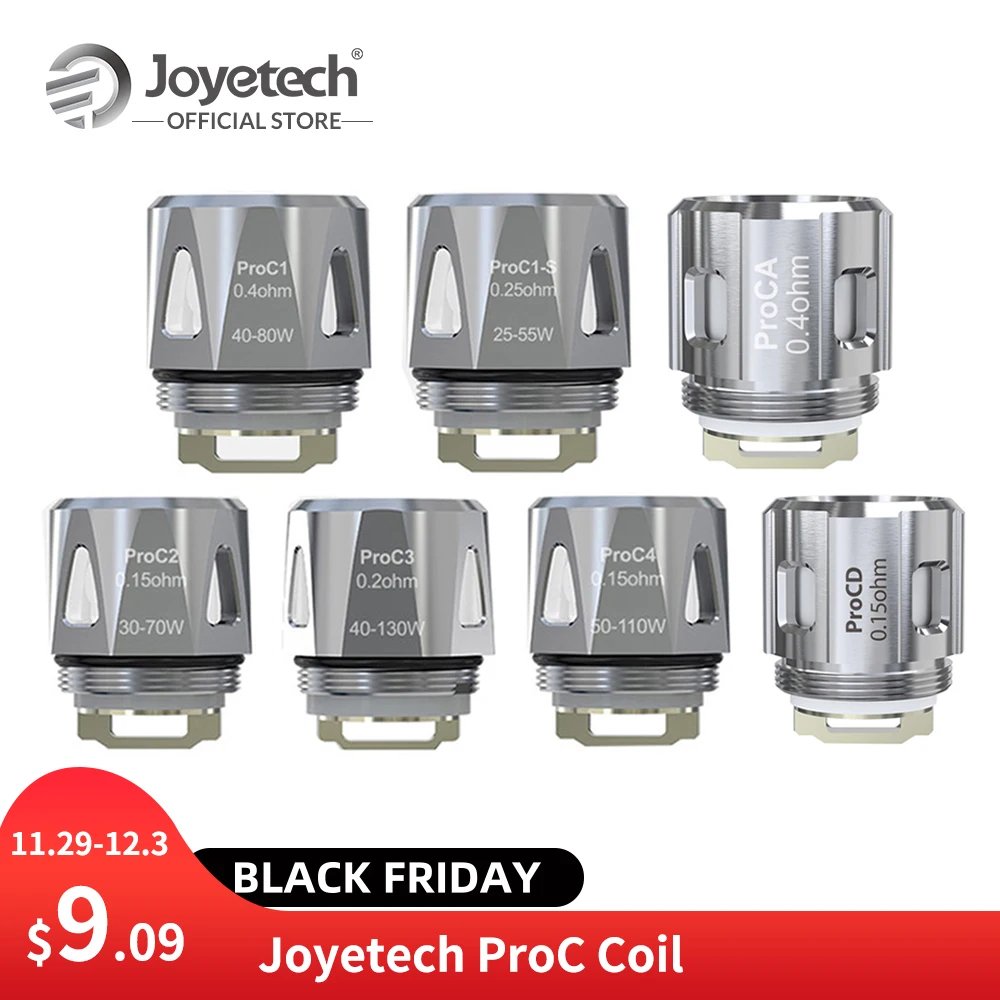 США/Франция оригинальные Joyetech ProC катушки ProC1/ProC2/ProC3/ProC4/ProC1 S/ProCA/ProCD катушки для ProCore/Procore SE танк E-Cig