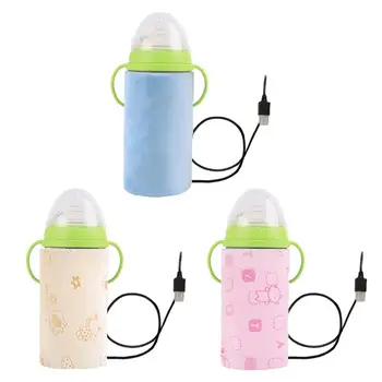 

USB Baby Bottle Warmer Infant Feeding Milk Heater Insulation Travel Mug for Kids