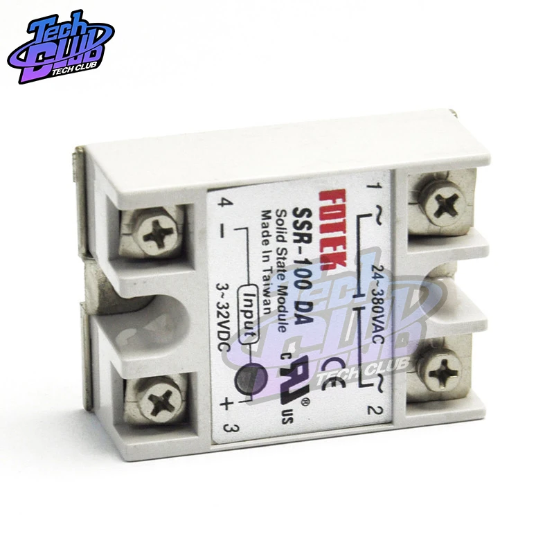 220В реле промышленное твердотельное SSR 3 32 В DC вход и 24 380VAC Выход 100 DA 100A AC выходная